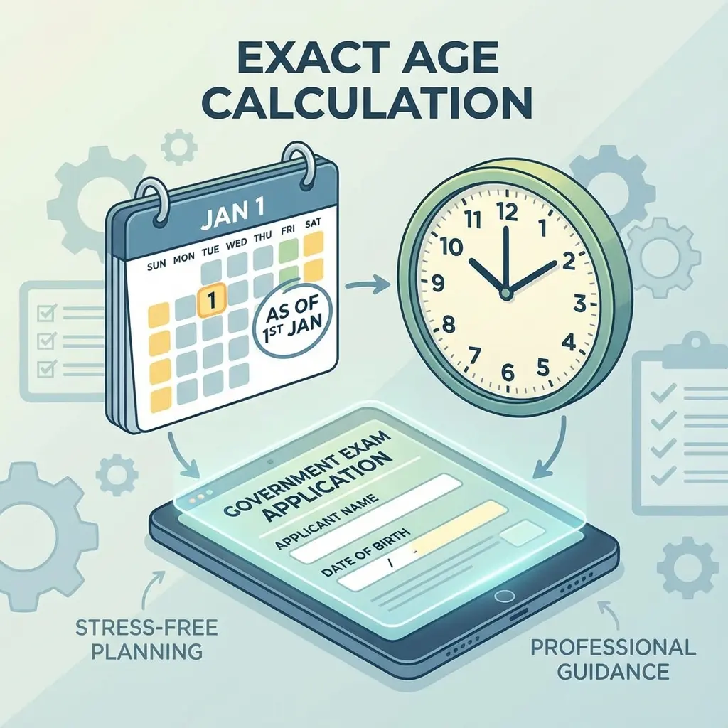Age Calculator for Govt Exams 2026: Check Eligibility (SSC, UPSC)