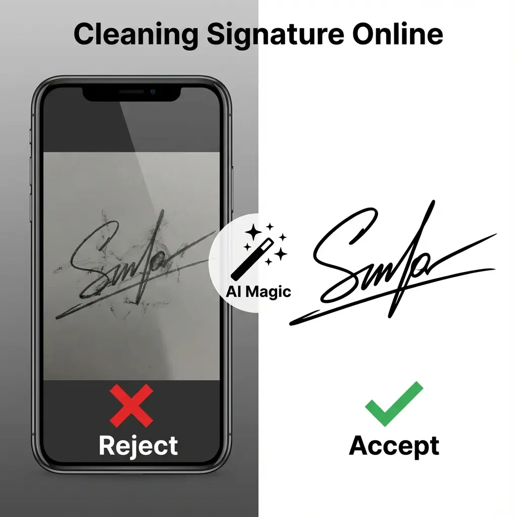 Signature Cleaner: Remove Grey Background for Online Forms