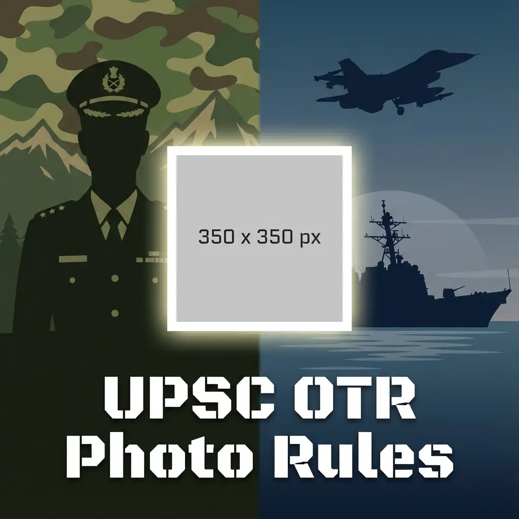 UPSC NDA & CDS 1 2026: The 350x350 Pixel Rule Explained